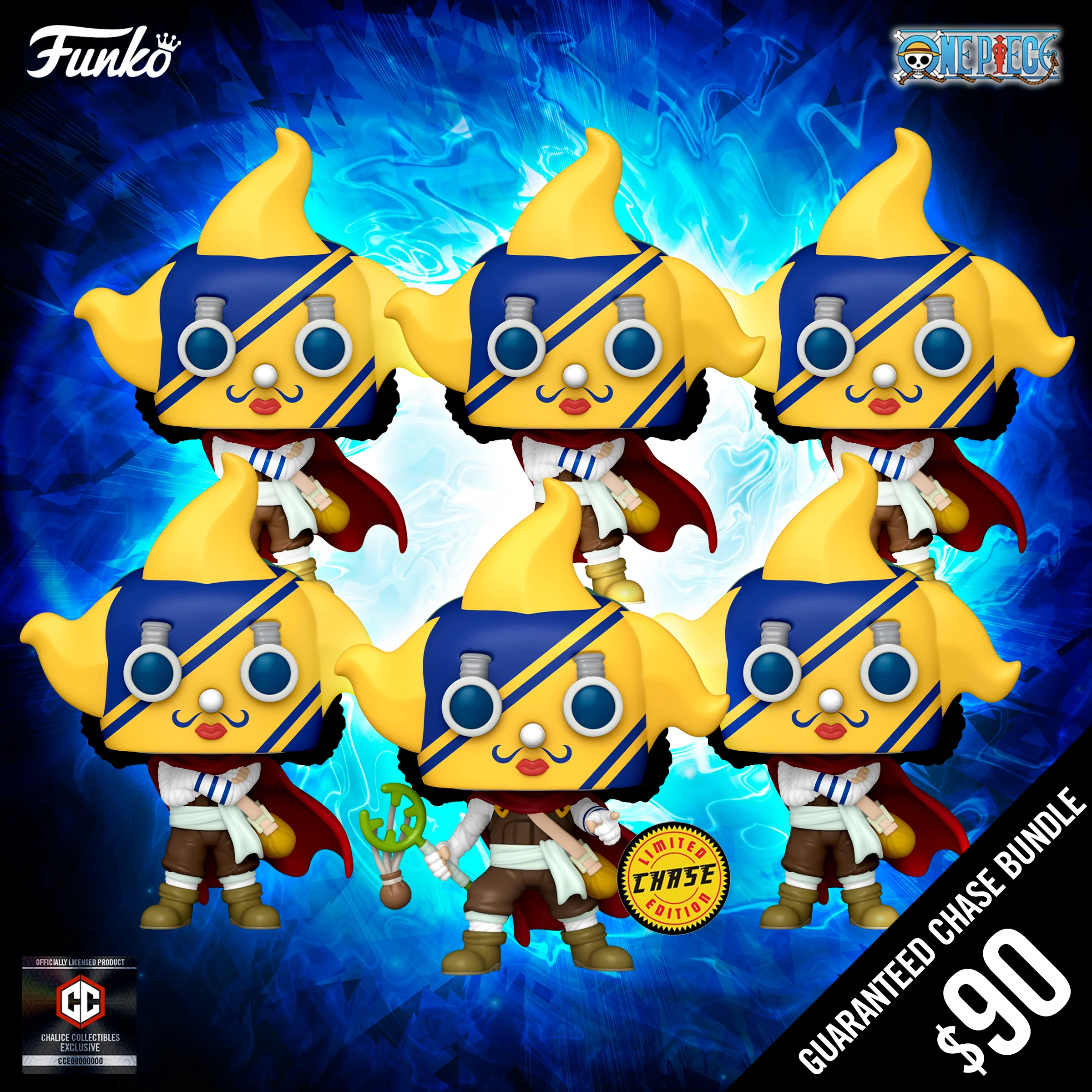 Funko Pop! Chalice Exclusive: One Piece: Sniper King #1514 (Guaranteed Chase Bundle)