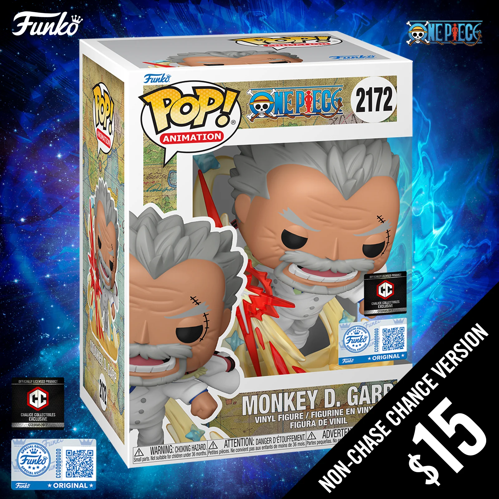 Funko Pop! One Piece S13: Monkey D. Garp (Galaxy Impact) #2172 (Non-Chase)