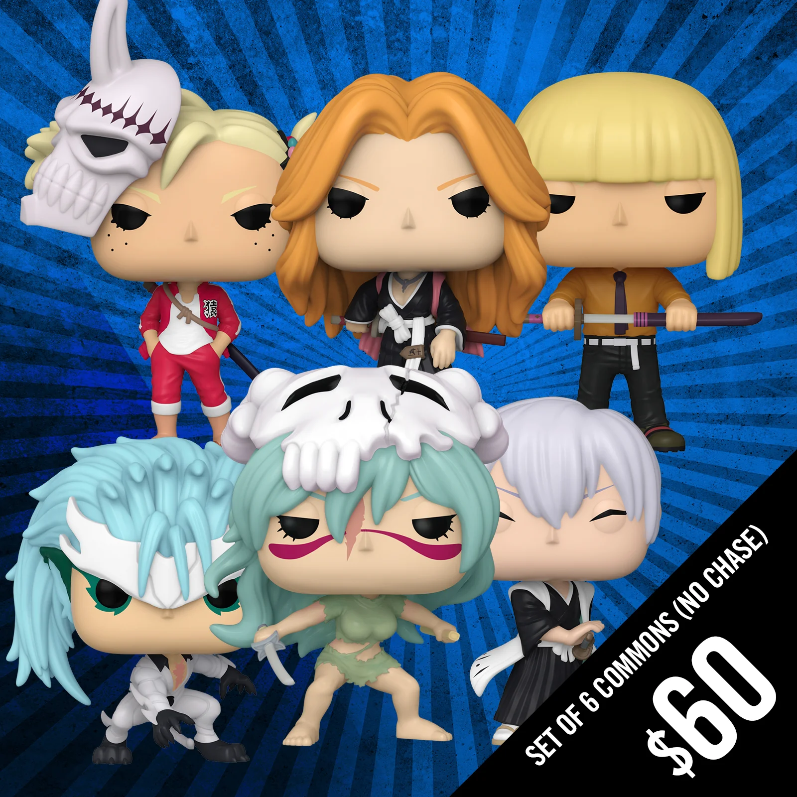 Pre-Order: Funko Pop! Bleach S6: Set of 6 Commons (No Chase)