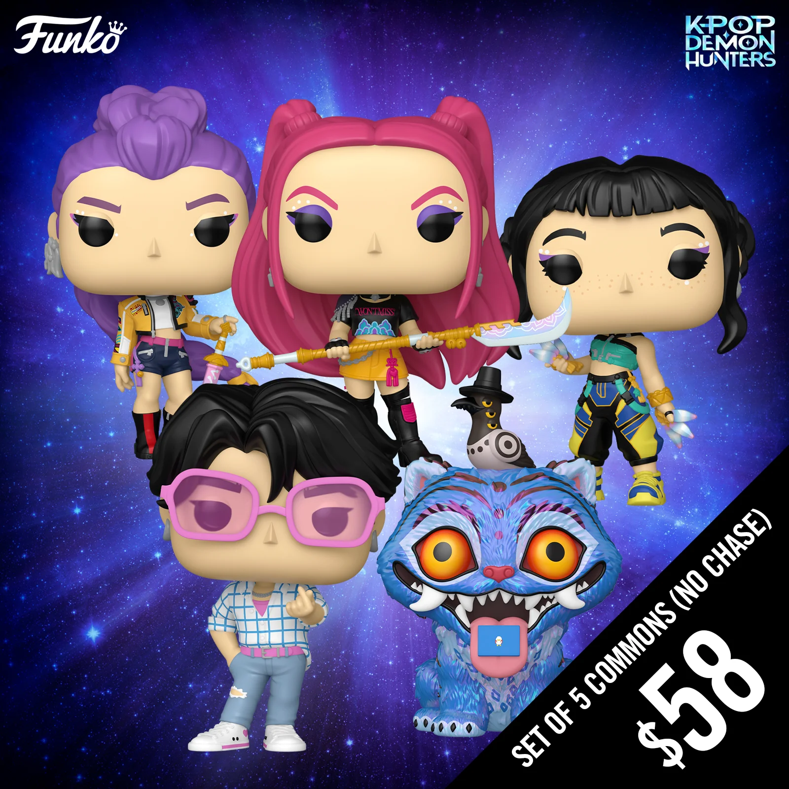 Pre-Order: Funko Pop! KPop Demon Hunter: Common Bundle of 5 pops (No Chase)