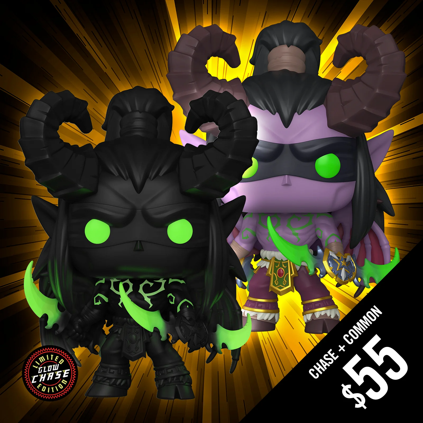 Pre-Order: Funko Pop! World of Warcraft: Illidan #1101 (Chase + Common)