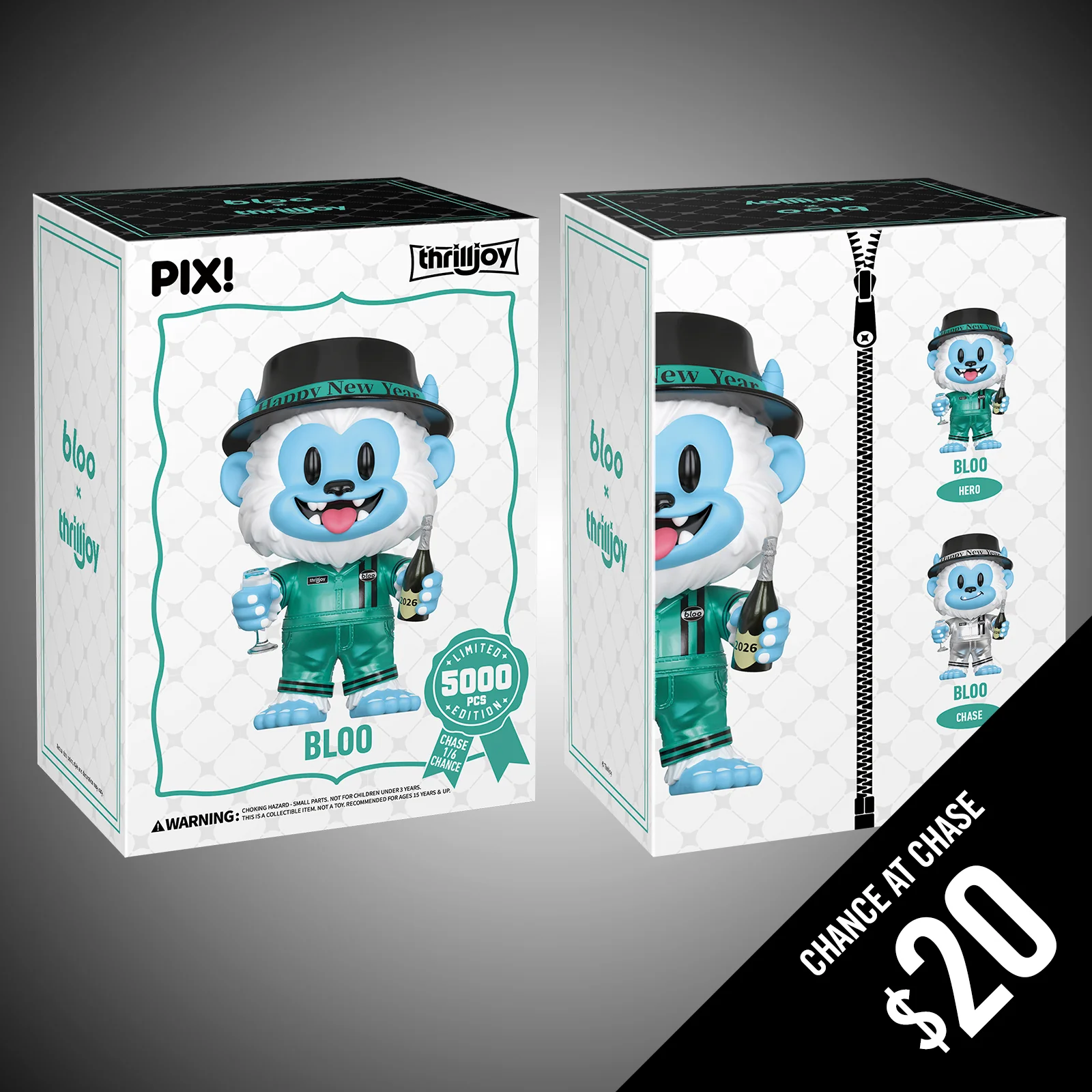 Thrilljoy PIX: New Years Bloo (LE5000)